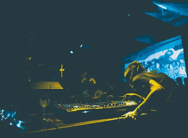 dj, music, party, laptop, night, dark, people, man, mixer, edm, remix, blue music, blue laptop, blue party, edm, edm, edm, edm, edm, remix, remix. DJ gig rates for corporate events: what US clients pay and why