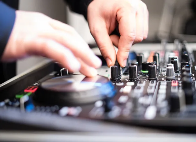 dj, teacher's desk, mixer, audio equipment, disco, technical device, sound mixer, sound studio, audio, music, slider, music system, mixer, disco, disco, sound mixer, sound mixer, sound studio, slider, music system, music system, music system, music system, music system. 5 costs behind DJ business insurance, explained simply