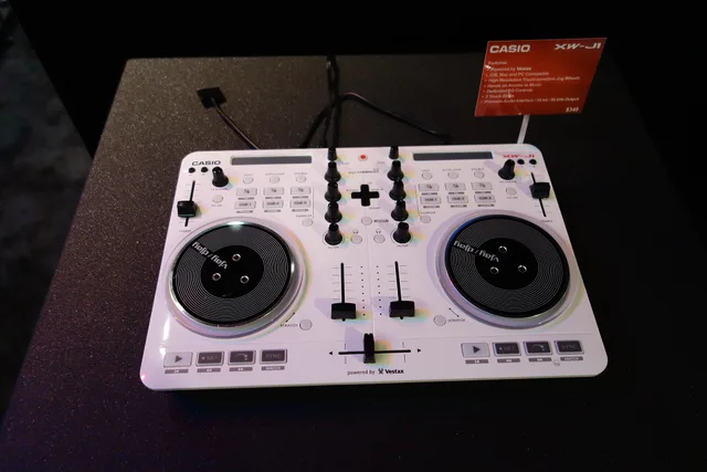 DSC00498 References XW-J1 DJ Controller - Special Features . Products . Casio America, Inc. (casio.com). " Powered by Vestax - The XW-J1 delivers all the legendary quality of Vestax professional hardware. The mixer controls are built using high quality faders and rotary knobs. ". DJ business startup costs: gear, licensing, insurance and transport