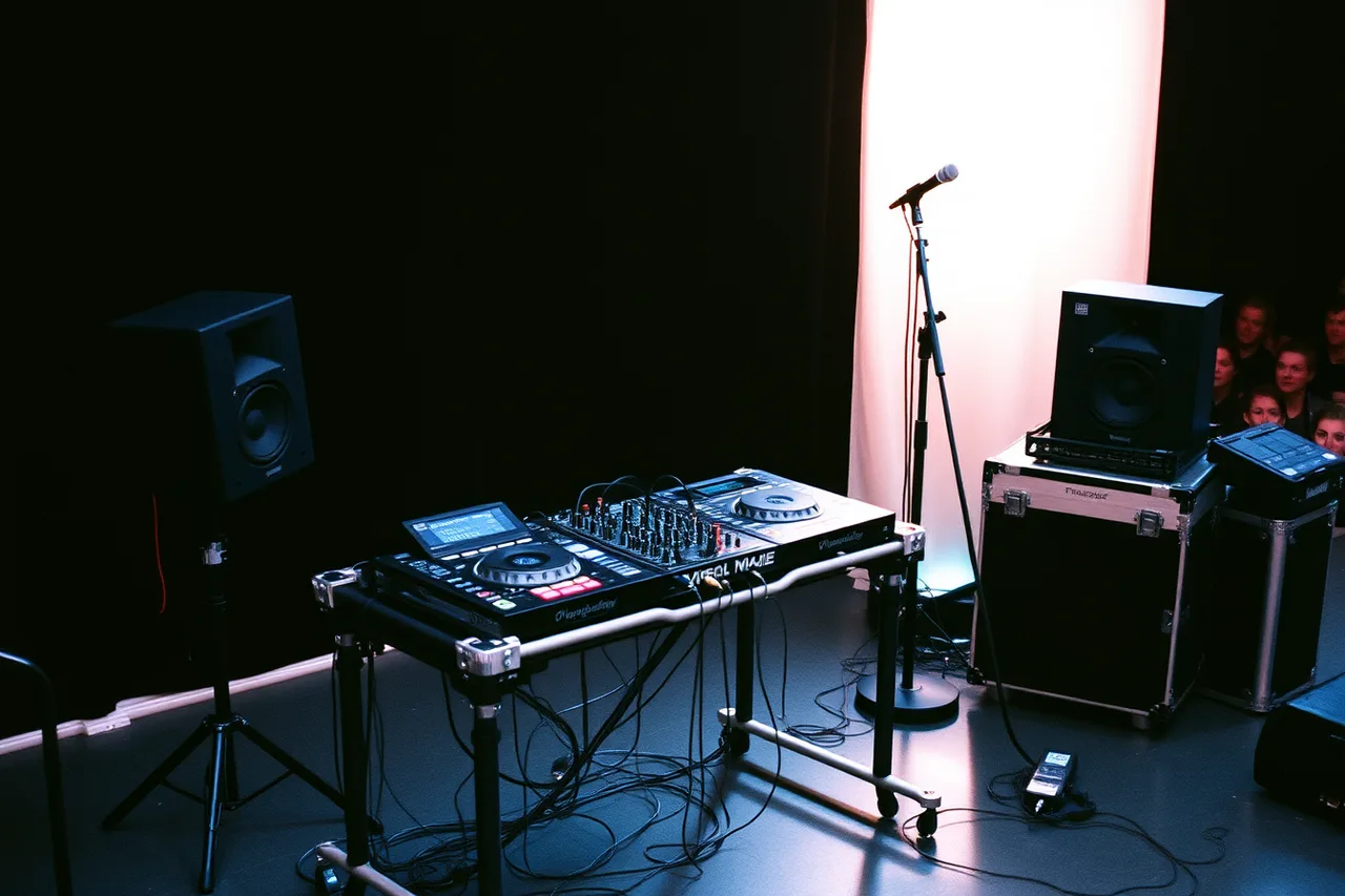 Complete DJ rig with controller, mixer, speakers, stands, cabling and backup (Booking DJ jobs without gaps or overruns)